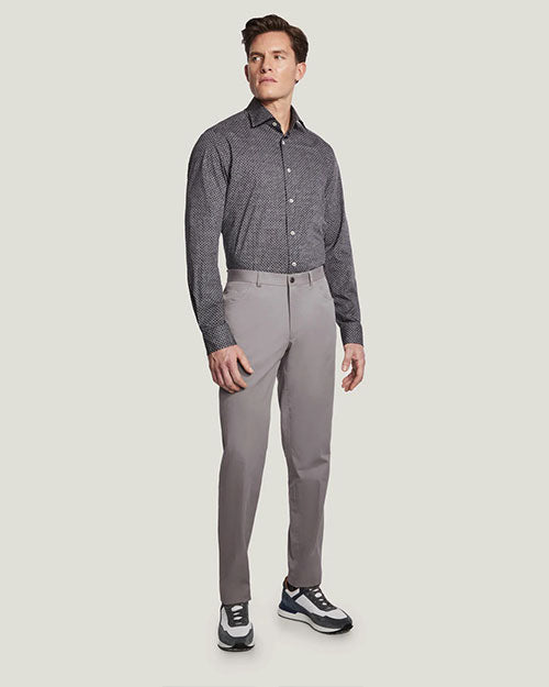 JACK VICTOR | St. George Geometric Sport Shirt | Navy