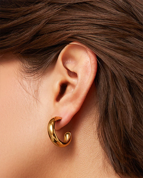 JENNY BIRD | Staple Hoop Medium Earrings | Gold