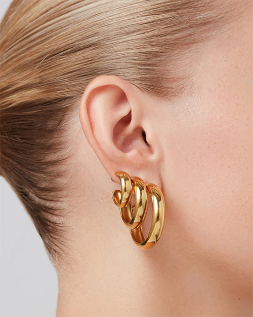 JENNY BIRD | Staple Hoop Medium Earrings | Gold