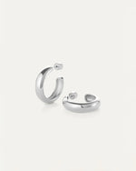 JENNY BIRD | Staple Hoop Medium Earrings | Silver