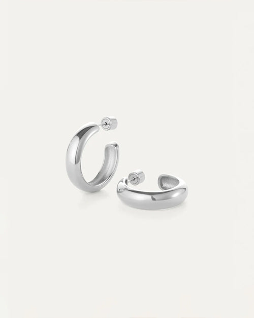 JENNY BIRD | Staple Hoop Medium Earrings | Silver
