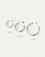 JENNY BIRD | Staple Hoop Medium Earrings | Silver