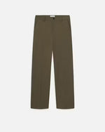 FRAME | Straight Leg Chino Trousers | Moss Green