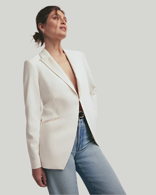 FAVORITE DAUGHTER | The Suiting Blazer | Ivory