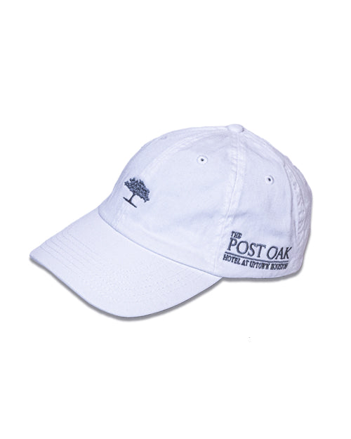 THE POST OAK | Logo Tree Cap | White