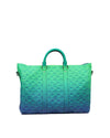 LOUIS VUITTON | Taurillon Illusion Keyport Tote | Bleu Vert