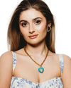 ELIZABETH COLE | Heart of Tefiti Necklace | Turquoise
