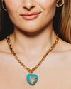 ELIZABETH COLE | Heart of Tefiti Necklace | Turquoise