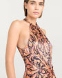 CINQ A SEPT | Charming Paisley Teresa Dress | Obsidian Multi
