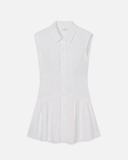 Frame Women's Linen Day Dress | White | L Frame Women's Linen Day Dress | White | L