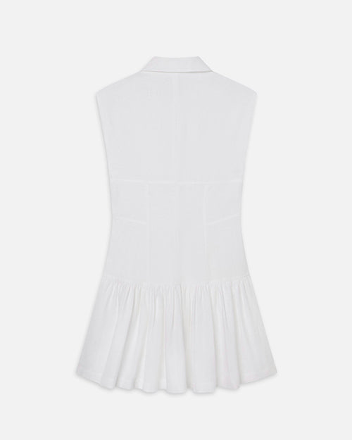 FRAME | The Linen Day Dress | White
