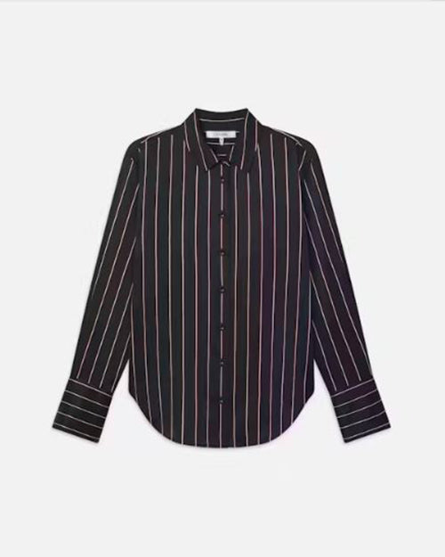 FRAME | The Standard Shirt | Navy Stripe Multi