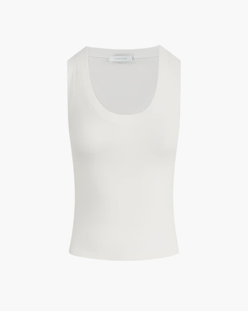 FAVORITE DAUGHTER | The Ribbed Tank | White