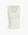 FAVORITE DAUGHTER | The Ribbed Tank | White