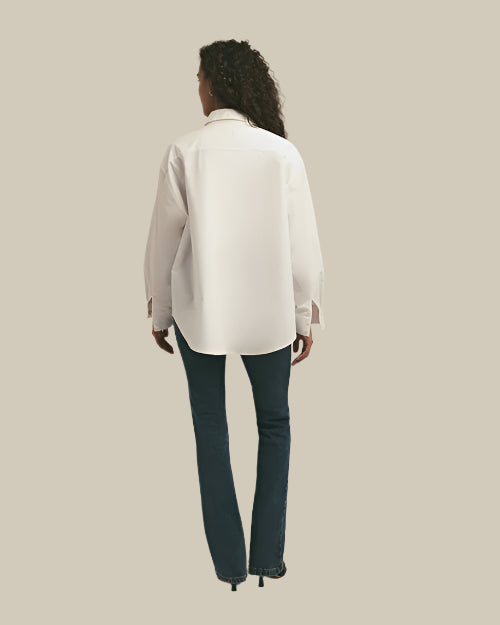 FAVORITE DAUGHTER | The Zip It Shirt | White