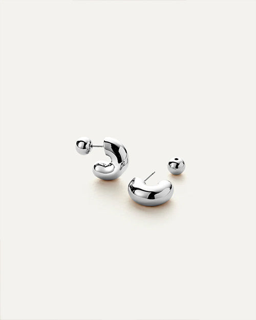 JENNY BIRD | Tome Hoop Small Earrings | Silver