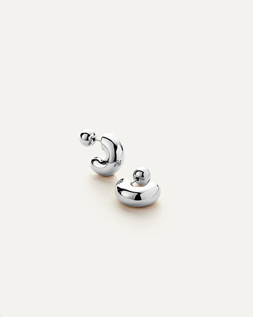 JENNY BIRD | Tome Hoop Small Earrings | Silver