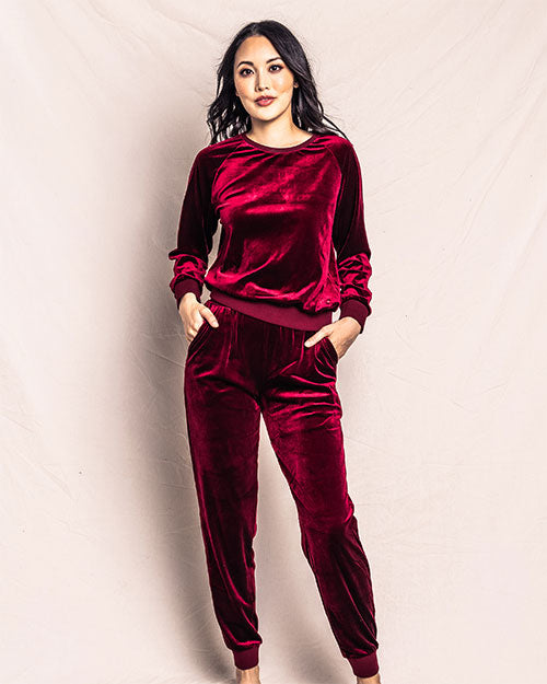 Ladies velour lounge sets online