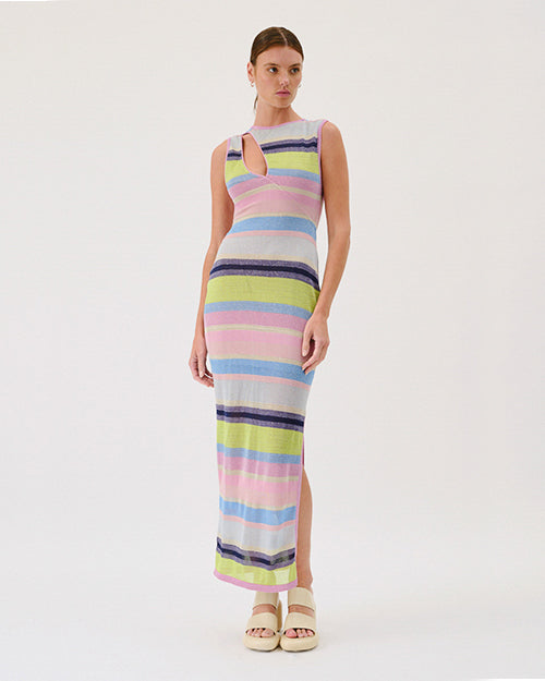 SUBOO | Zephyr Cut Out Sleeveless Maxi Dress