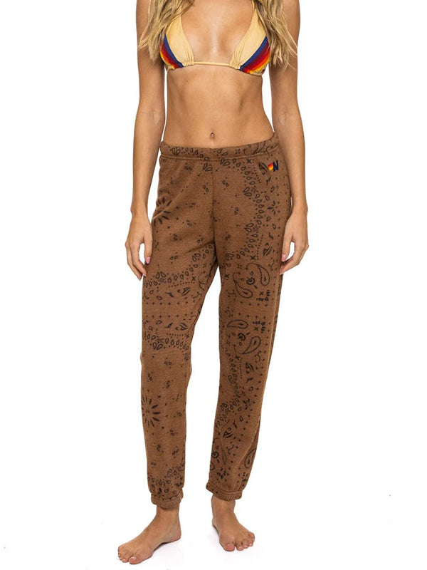 AVIATOR NATION | Bandana Sweatpants | Cinnamon