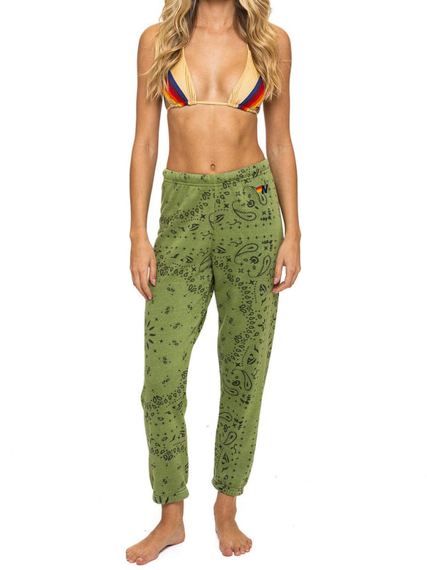 AVIATOR NATION | Bandana Sweatpants | Jungle Green
