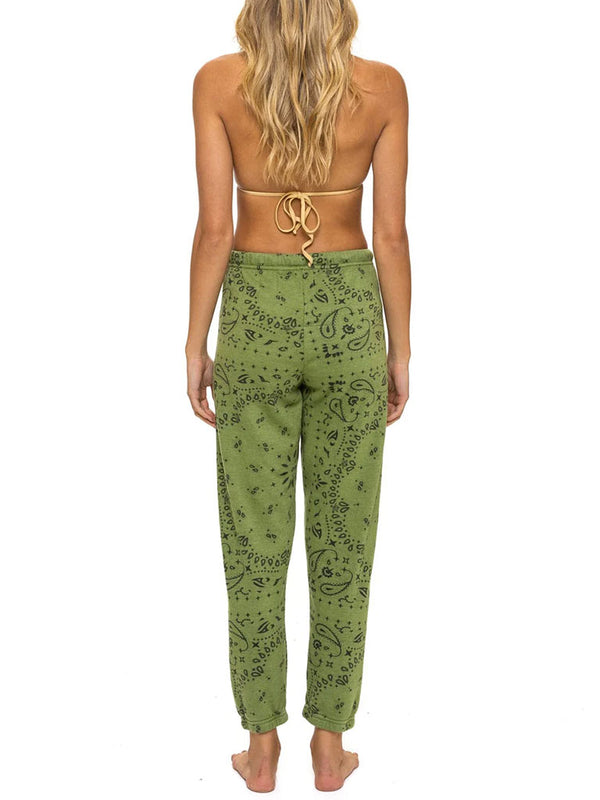 AVIATOR NATION | Bandana Sweatpants | Jungle Green