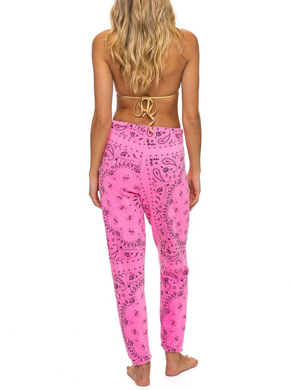AVIATOR NATION | Bandana Sweatpants | Neon Pink