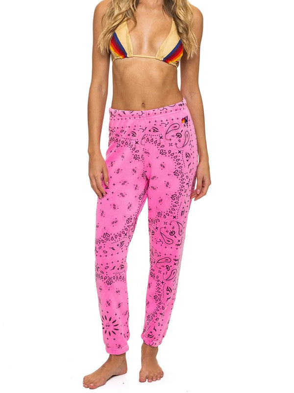AVIATOR NATION | Bandana Sweatpants | Neon Pink