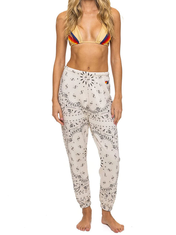 AVIATOR NATION | Bandana Sweatpants | Vintage White