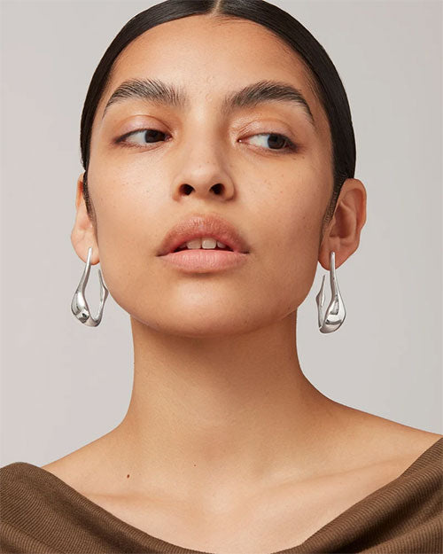 JENNY BIRD | Colette Hoop Earrings | Silver | Medium