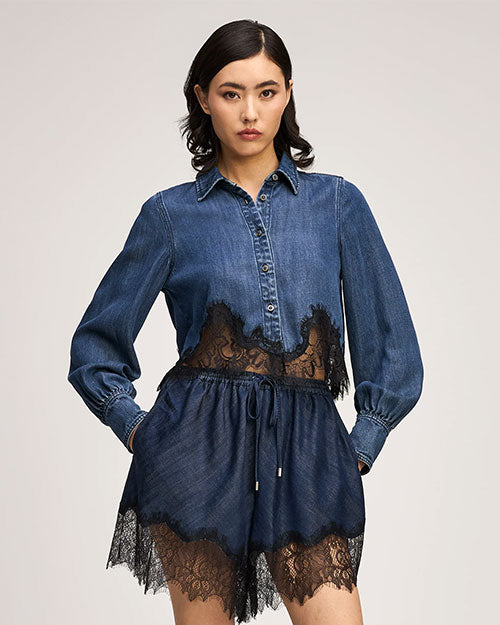 CINQ A SEPT | Greta Top | Inkwell/Black