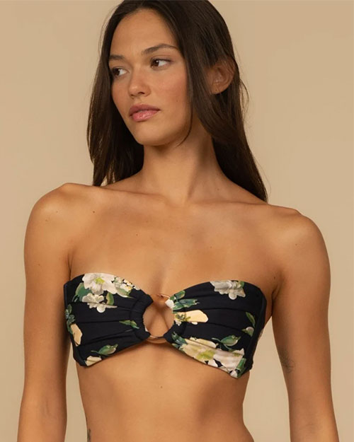 MONTCE | Tori Ties Bandeau Bikini Top | Liz Floral