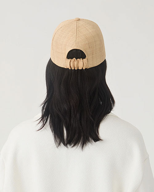 New with tag Eugenia Kim Suede cap With Minimizer String EUGENIA KIM | Lo Cap | Natural – 29 North Boutique at The  main image 3