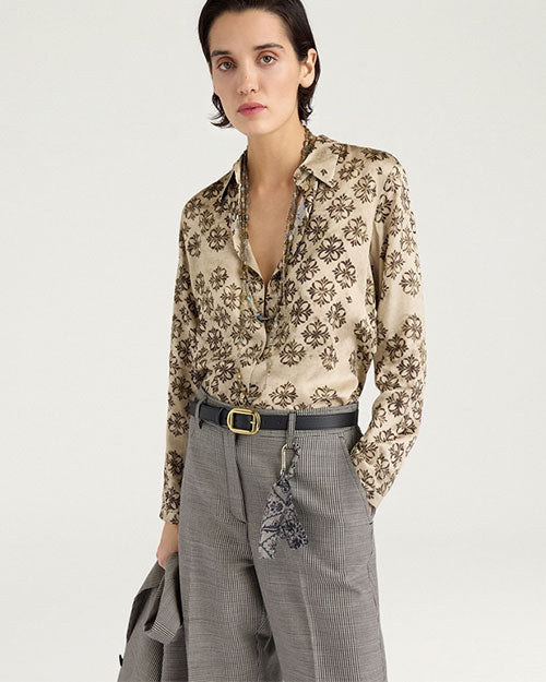 MOMONI | Meudon Shirt | Ivory & Black