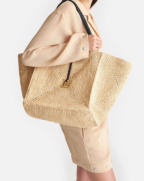 NANUSHKA | Origami Tote Large | Raffia – 29 North Boutique at The