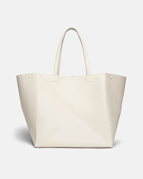 NANUSHKA | Origami Tote Large | Off White & Creme