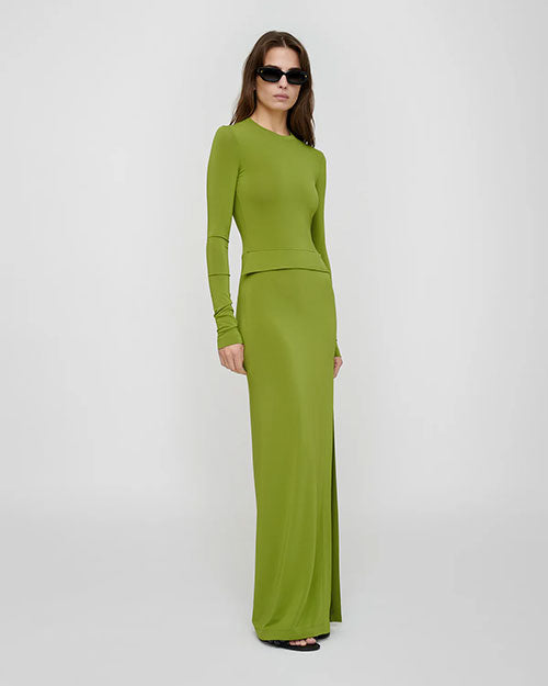 NANUSHKA | Shada Fluid Jersey Dress | Green