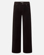 Velvet high waisted chocolate brown wide leg jeans