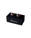 Cufflinks in a Stenstroms box on a white background