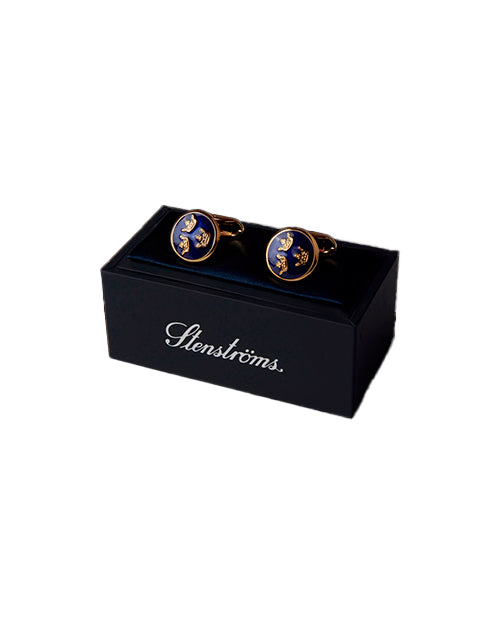 Cufflinks in a Stenstroms box on a white background