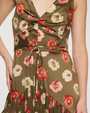 Floral dress with a white background