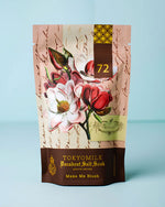 A bag of salt soak featuring a floral design on its packaging.