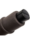 Up-close image of the watch roll and watch guards showing the leather and Ultrasuede 