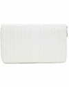 White leather jewelry travel case.