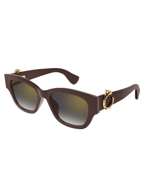CARTIER | Panthère Women Sunglasses | Brown