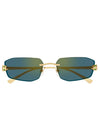 CARTIER | Panthère de Cartier Unisex Sunglasses | Green & Gold