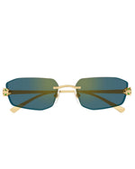 CARTIER | Panthère de Cartier Unisex Sunglasses | Green & Gold