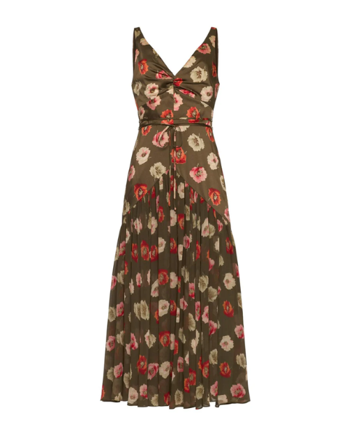Floral dress on a white background