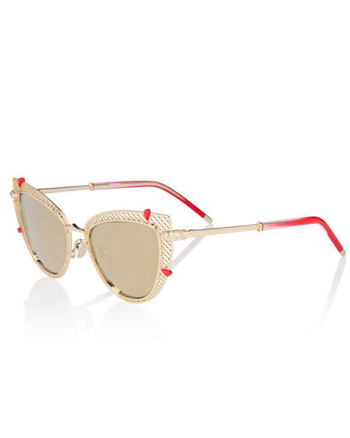 CHRISTIAN LOUBOUTIN | Dolly Women Sunglasses | Gold Smoke