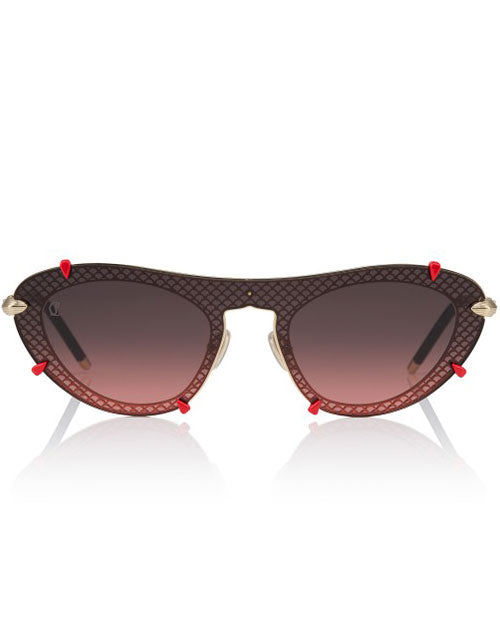 CHRISTIAN LOUBOUTIN | Dolly Women Sunglasses | Shiny Pale Gold